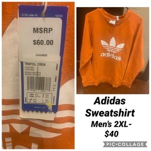 Orange Adidas Sweatshirt